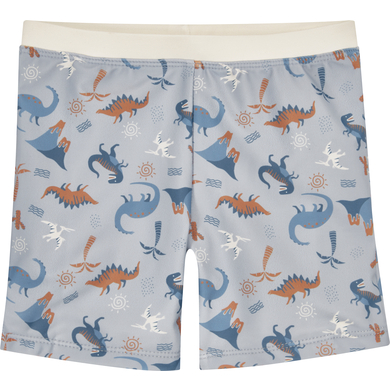 Playshoes UV-skydd bad shorts Dino allover blå
