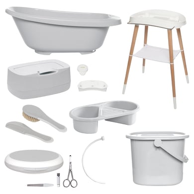 bébé-jou® Set de bain enfant Sense Light Grey 8 pièces
