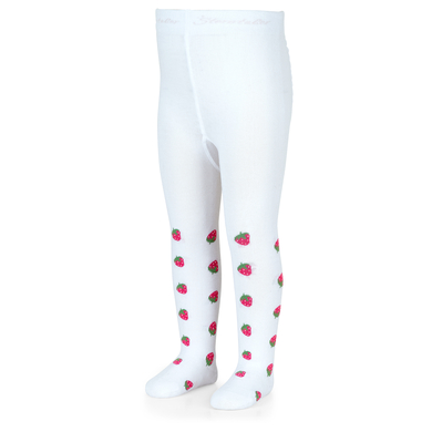 Sterntaler Collants blancs fraise