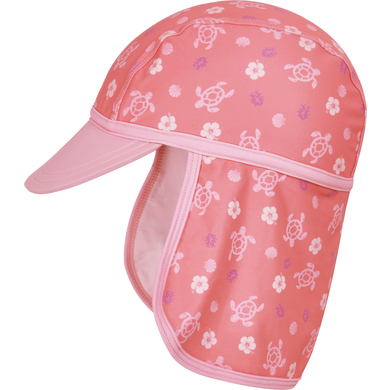 Image of Playshoes Protezione UV con cappuccio a punta Hawaii corallo059