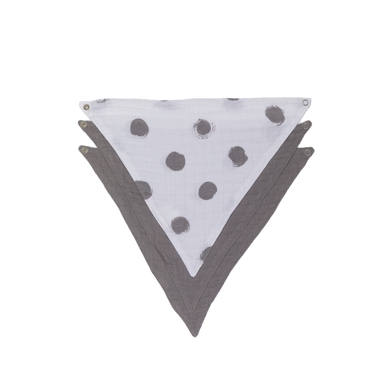 Kindsgard Driehoekige sjaal kludly 3-pack grijs