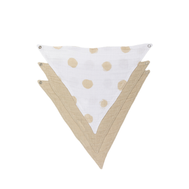 kindsgard Bandana enfant kludly beige lot de 3