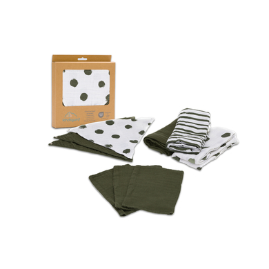 kindsgard Coffret cadeau langes gants de toilette enfant givsaely olive