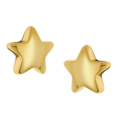 Boccia Kinder-Ohrstecker Titan Ohrringe Stern Goldfarben gold
