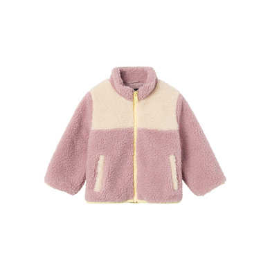 name it Giacca Teddy Nmfmelo Lilla brunito