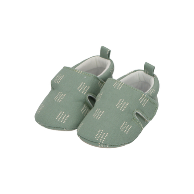 Sterntaler Chaussure à talon pour bébé à pois vert pierre
