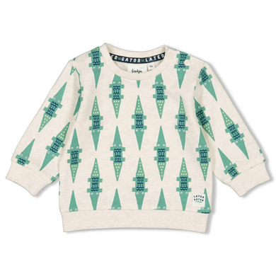 Feetje Sweat-shirt Later Gator Off white melange