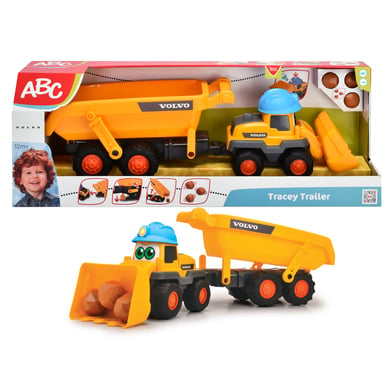 Dickie DICKIE Toys Camion benne pelleteuse enfant ABC Tracey Trailer