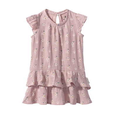 Sterntaler Robe enfant fleurs rose velours