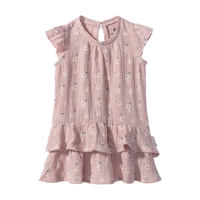 sterntaler vestido bebe flores terciopelo rosa