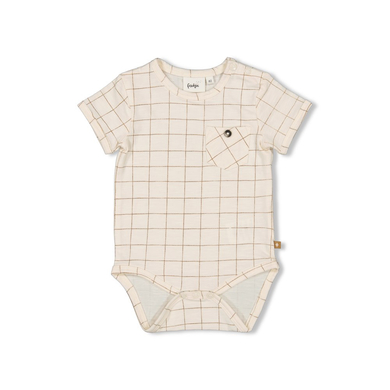 Feetje Body à manches courtes Caméléon Off white