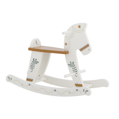 bloomingville Cavallo a dondolo Mini Ruddy bianco
