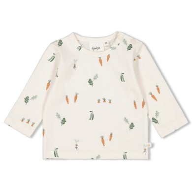 feetje camiseta de manga larga eat your veggies off white