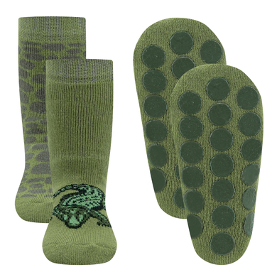 Ewers Stoppstrumpor 2-pack krokodilgrön