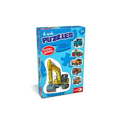 noris set 6 primeros puzzles vehiculos