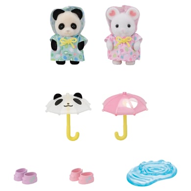 Sylvanian Families® Figurine duo bébés habits de pluie 5748