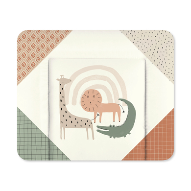 JULIUS ZÖLLNER Matelas à langer Softy Wild Friends 75x75 cm
