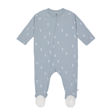 LÄSSIG Pyjama bébé avec pieds Blocks bleu clair