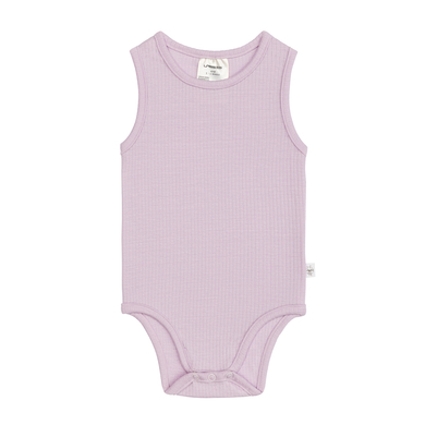 LÄSSIG Body bébé sans manches côtelé violet