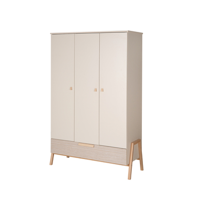 Schardt Armoire enfant 3 portes Happy bois Carat beige/Connery naturel