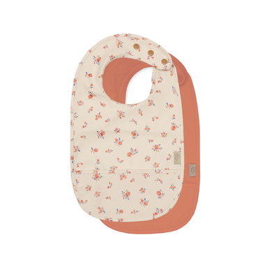 Cam Cam® COPENHAGEN Bavoir bébé poche Windflower crème rose lot de 2