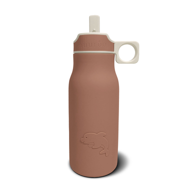 Levně Nuuroo Lau silikonovĂˇ lĂˇhev na pitĂ­ 400 ml Chocolate Malt