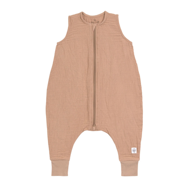 LÄSSIG Combinaison pyjama enfant mousseline de coton brun
