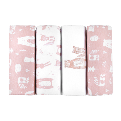 kindsgard Langes enfant handklad vieux rose lot de 4
