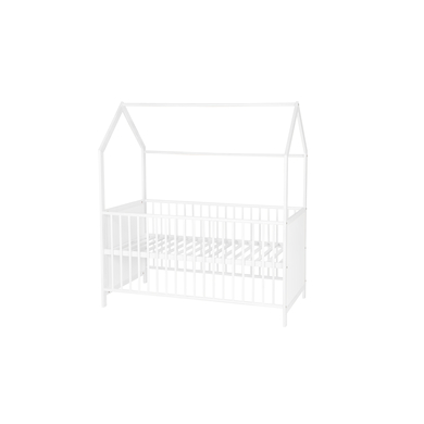 kindsgard Lit cabane enfant dromjehus bois blanc 70x140 cm