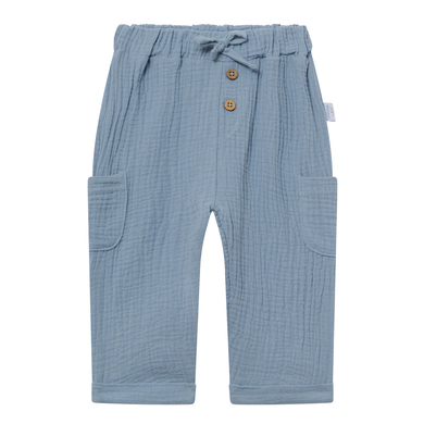 Image of kindsgard Pantaloni in mussola solmig blu059