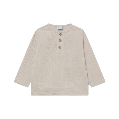 kindsgard Långärmad skjorta i muslin solmig beige