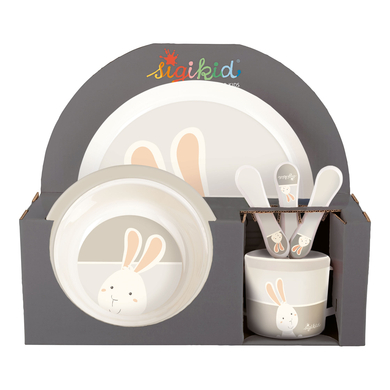 sigikid® Set de vaisselle Lapin Vanille