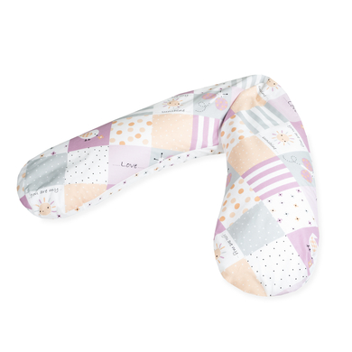 JULIUS ZÖLLNER Coussin d'allaitement Patch Rose 190 cm