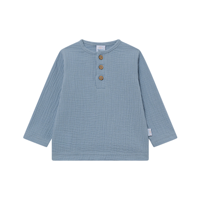 Image of kindsgard Camicia in mussola a maniche lunghe solmig blu059