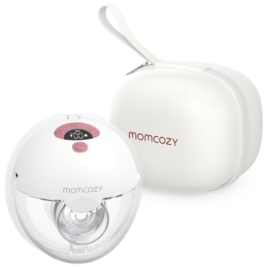 momcozy Tire-lait simple portable M5, rouge douillet