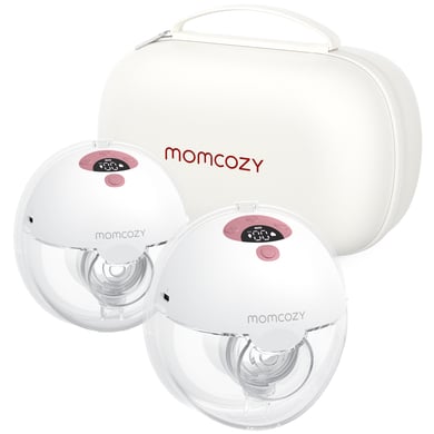 MOMCOZY momcozy Tire-lait double portable M5, rouge douillet