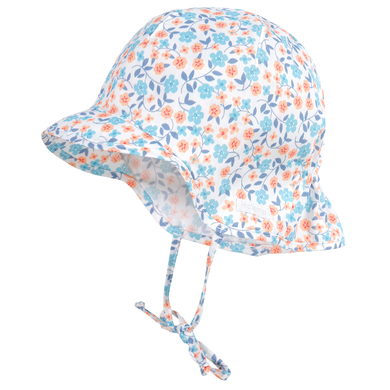 Maximo S child casquette fleurs blanc-océan