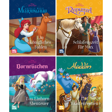 CARLSEN Nelson Mini-Bücher: 4er Disney Pferde-Geschichten 1-4: 4er-Set im praktischen Mitnahme-Format