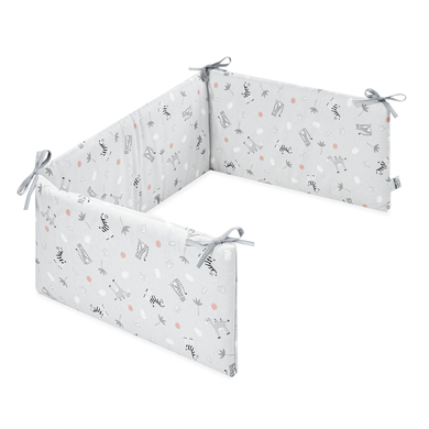 JULIUS ZÖLLNER Tour de lit bébé Comfort Soft savane gris 180x35 cm