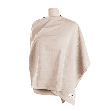 JULIUS ZÖLLNER Châle d'allaitement mousseline sand