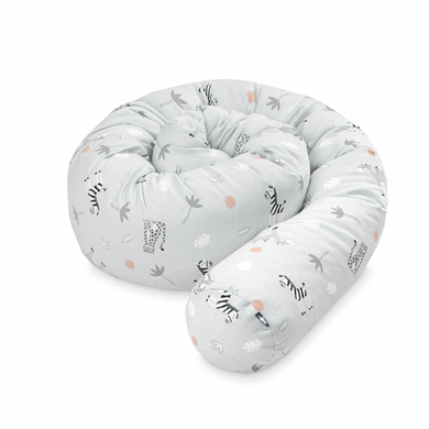 JULIUS ZÖLLNER Tour de lit traversin enfant savane gris 180 cm