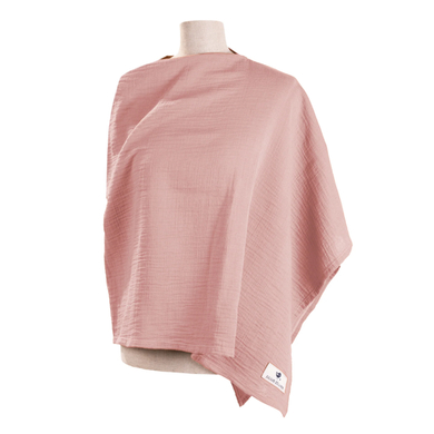 JULIUS ZÖLLNER Châle d'allaitement mousseline de coton Dusty Rose