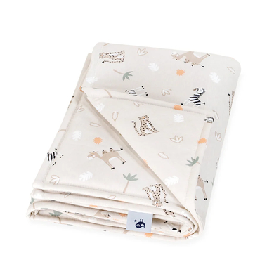 JULIUS ZÖLLNER Plaid bébé jersey doublé savane beige 70x100 cm