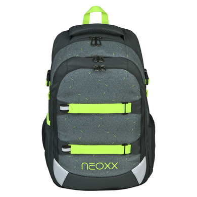 neoxx Active Pro Sac à dos scolaire en bouteilles PET recyclées, gris