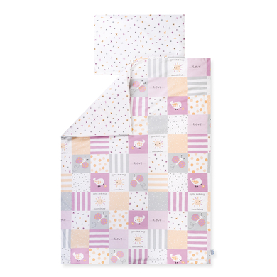 JULIUS ZÖLLNER Parure de lit enfant Patch Rose 100x135 cm