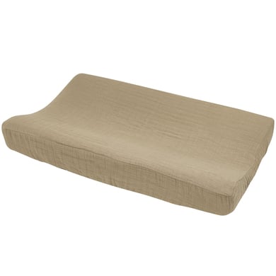 MEYCO Verzorgingskussenhoes voorgewassen mousseline taupe 50 x 70 cm