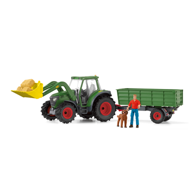 schleich® Figurine tracteur et remorque 42608