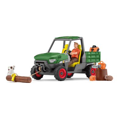 schleich® Figurine garde forestier avec véhicule 42659