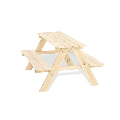 kindsgard Ensemble table bancs enfant snakknic bois naturel