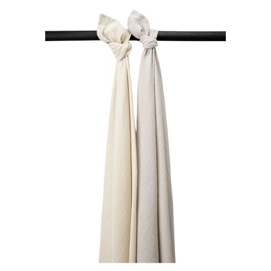 MEYCO Langes enfant soft sand/greige 120x120 cm lot de 2